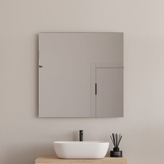 Miroir simple de salle de bain NELSON - 80/70x70cm