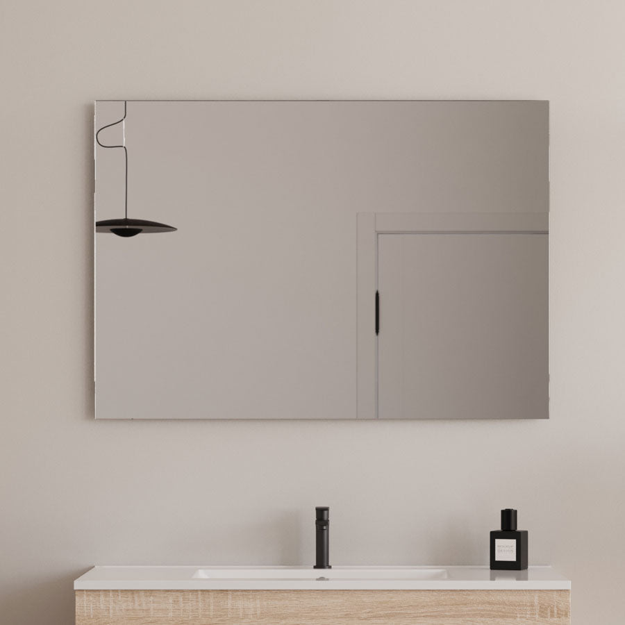 Miroir simple de salle de bain NELSON - 90x70cm
