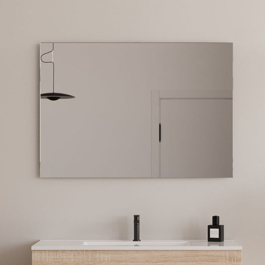 Miroir simple de salle de bain NELSON - 90x70cm